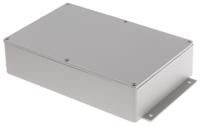 621-5078 RS PRO Grey Die Cast Aluminium Enclosure, IP66, Flanged, Grey Lid, 252 x 146.1 x 55.5mm