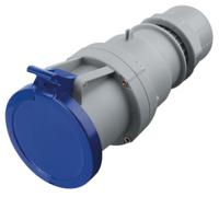 3136343 Scame IP44 Blue Cable Mount 2P + E Industrial Power Socket, Rated At 63A, 230 V