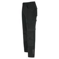 23mtr2102bk-38 Herock 23MTR2102 Unisex's Black 3% Elastane, 97% Cotton, Size 38 Waist Size 38 in W