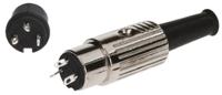 491-071 RS PRO 3 Pole Din Socket, 1A, 100 V ac, Push Lock, Female, Cable Mount