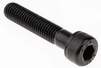 468-0199 RS PRO Black, Self-Colour Steel Hex Socket Cap Screw, DIN 912, M8 x 40mm