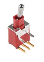 401-686 RS PRO Toggle Switch, PCB Mount, On-On, SPDT, Through Hole Terminal