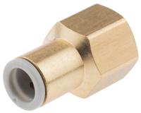 kq2f08-02a SMC Pneumatic Straight Threaded-to-Tube Adapter, Rc 1/4 Female, Push In 8 mm