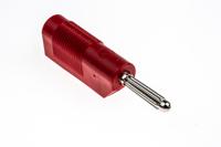 930729101 Hirschmann Test & Measurement Red Male Banana Plug, 4 mm Connector, Screw Termination, 30A, 30 V ac, 60V dc, Nickel