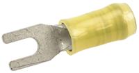 326859 TE Connectivity PIDG Insulated Crimp Spade Connector, 2.6mm² to 6.6mm², 12AWG to 10AWG, M3.5 Stud Size Nylon, Yellow