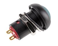 820-7552 RS PRO Miniature Push Button Switch, Latching, PCB, 13.6mm Cutout, SPST, 30V dc, IP67
