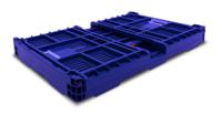 bp640bl Viso 60L Blue Polypropylene Folding Crate, 300mm x 400mm x 600mm