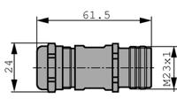 7201-5-12-03d Hummel Circular Connector, 12 Contacts, Cable, M23 Connector, Plug, Male/Female, IP67, M 23 EMV Hummel Series