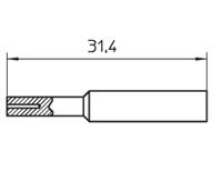 t0054486199 Weller XNT 0,5 mm Calibration Soldering Iron Tip for use with WXP65, WP65, WTP90, WXP90