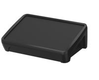 35107075hmt1 Bopla BoPad Series Black ABS Desktop Enclosure, Sloped Front, 215 x 150 x 75.70mm
