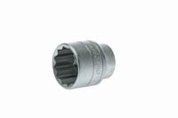 m120528-c Teng Tools 1/2 in Drive 28mm Standard Socket, 12 point, 43 mm Overall Length