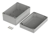 07518129-xt-181209-7035 Bopla Euromas X Series Light Grey ABS Enclosure, IP66, IP68, IK07, Light Grey Lid, 180 x 120 x 90.3mm