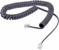 495-0460 RS PRO Male RJ9 to Male RJ9 Telephone Extension Cable, Grey Sheath, 2.5m