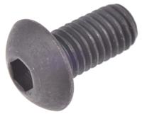 281-259 RS PRO Black, Self-Colour Steel Hex Socket Button Screw, ISO 7380, M5 x 10mm