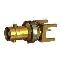 67-454-d66 COAX Connectors, Plug PCB Mount Micro BNC Connector, 75Ω, Solder Termination, Straight Body