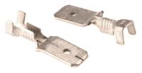 60006-2 TE Connectivity FASTON .250 Uninsulated Male Spade Connector, Tab, 6.3 x 0.8mm Tab Size, 0.8mm² to 2mm²