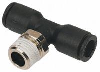 3198-16-17 Legris LF3000 Series Tee Threaded Adaptor, Push In 16 mm to Push In 16 mm, Threaded-to-Tube Connection Style