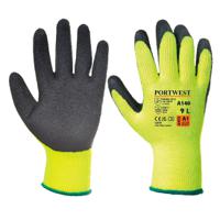 a140bkrxl Portwest Yellow Acrylic Glove, Size 10, Latex Coating