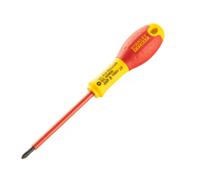 0-65-415 Stanley Phillips Insulated Screwdriver, PH1 Tip, 100 mm Blade, VDE/1000V, 260 mm Overall