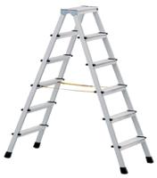 41266 Zarges Aluminium 2 x 6 steps Step Ladder, 1.3m open length