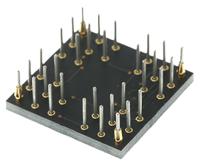 wa13020dqaetrc Winslow Straight Through Hole Mount 0.5 mm, 2.54 mm Pitch IC Socket Adapter, 32 Pin Female QFN to 32 Pin Male PGA