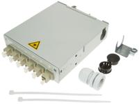 h82050f0005 Telegartner 6 Port LC Multimode Duplex Fibre Optic Patch Panel With 6 Ports Populated
