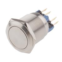 811-8477 RS PRO Push Button Switch, Latching, Panel Mount, 22mm Cutout, SPDT, 250V ac, IP65, IP67