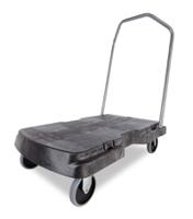 fg440100bla Rubbermaid Commercial Products Flatbed PE Platform Trolley, 82.6 x 52.1cm, 181.4kg Load