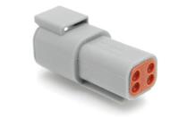 atm04-4p Amphenol Industrial, ATM Automotive Connector Socket Grey Cable Mount 4 Way, Crimp Termination ATM04-4P