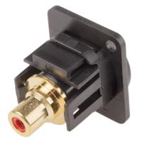898-7611 RS PRO Black Panel Mount RCA Socket