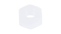 232-6991 RS PRO, Plain Nylon Hex Nut, DIN 934, M6