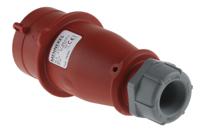 742 MENNEKES, AM-TOP IP44 Red Cable Mount 7P Industrial Power Plug, Rated At 16A, 400 V
