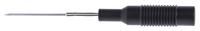 973601100 Hirschmann Fixed Test Probe, 1mm Tip, 30 V ac, 60V dc, 4mm Socket