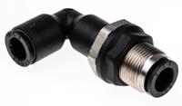 3139-08-00 Legris LF3000 Series Bulkhead Tube-to-Tube Adaptor, Push In 8 mm to Push In 8 mm, Tube-to-Tube Connection Style
