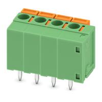 1789113 Phoenix Contact PCB Terminal Block, 4-Contact, 5.08mm Pitch, Wave Soldering, 1-Row, Push In Spring Termination