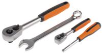s108 Bahco 108-Piece Metric 1/2 in; 1/4 in Deep Socket/Standard Socket/Spanner/Allen Key/Bit Set with Ratchet, 6 point;