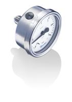 mex3-f20b31 Bourdon G 1/4 Analogue Pressure Gauge 100bar Back Entry 63mm Outside Diameter