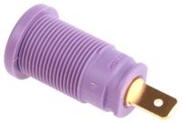 972355109 Hirschmann Test & Measurement Violet Female Banana Socket, 4 mm Connector, Tab Termination, 25A, 1000V ac/dc, Gold