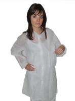 4040105 Medicom White Unisex Visitor Coat, XXL, 50Each per box