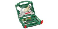 2607019327 Bosch 50-Piece Masonry Drill Bit, Metal Drill Bit, Wood Drill Bit Set for Multi-Material, 22mm Max, 1.5mm Min, HSS Bits