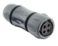 utsx6jc124sscr Souriau Sunbank by Eaton Circular Connector, 4 Contacts, Cable, Standard Connector, Plug, Female, IP68, IP69K, UTSX