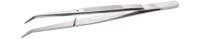 649sa6 ideal-tek 155 mm, Stainless Steel, Bent, Tweezers
