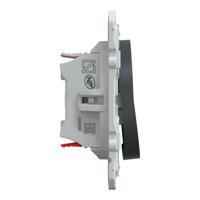 s340285 Schneider Electric Anthracite Push Button Light Switch, 2 Way, 2 Gang, Ovalis