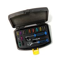 t4658 CK 17-Piece Metric 1/4 in Standard Socket Set with Ratchet, 12 point