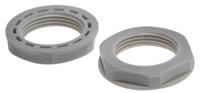 822-9707 RS PRO Grey Nylon 66 Cable Gland Locknut, PG16 Thread, IP68