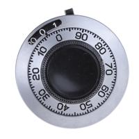 25a11b10 Vishay 46mm Chrome Potentiometer Knob for 6.35mm Shaft Splined, 25A11B10