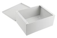 232-204 RS PRO Grey Cold Rolled Steel Instrument Case, 200 x 150 x 90mm