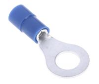 613-9328 RS PRO Insulated Ring Terminal, M6 Stud Size, 1.5mm² to 2.5mm² Wire Size, Blue
