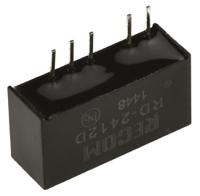 rd-2412d Recom RD DC-DC Converter, ±12V dc/ ±84mA Output, 21.6 → 26.4 V dc Input, 2W, Through Hole, +85°C Max Temp -40°C