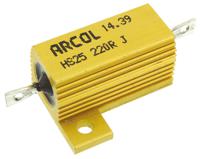 hs25-220r-j Arcol, 220Ω 25W Wire Wound Chassis Mount Resistor HS25 220R J ±5%